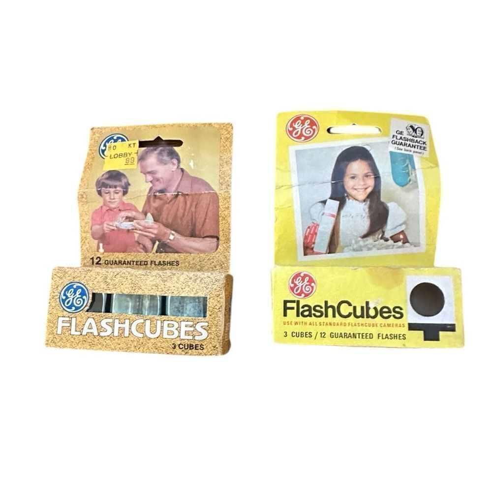 GE FlashCubes Vintage Packaging